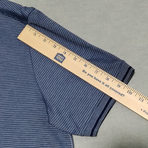 Tommy Bahama Men's Coastline Polo Shirt Size Small Navy Blue Striped NWOT - Picture 9 of 13
